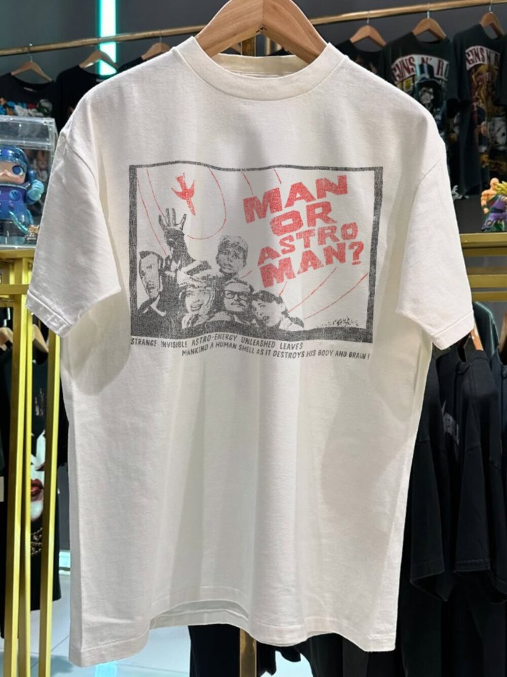 1992 Man Or Astro Man Rare  White T-Shirt